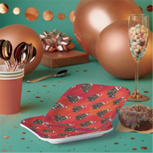 Assiettes En Carton Mastodon de vacances mignonnes