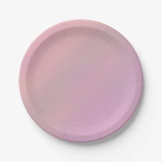 Assiettes En Carton Mauve Rose Pâle Douce des Années 80