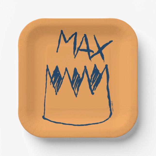 Assiettes En Carton Max & Crown Sketch (Recto)