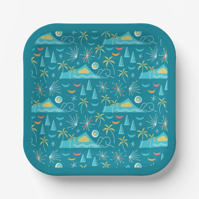 Assiettes En Carton MCM Diamond Head Fireworks Party (Recto)