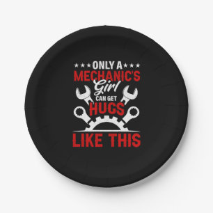 Assiettes En Carton Mécanique seulement la fille d'un mécanicien