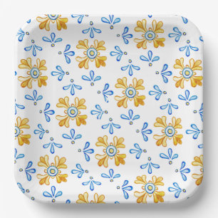 Assiettes En Carton Méditerranéen 