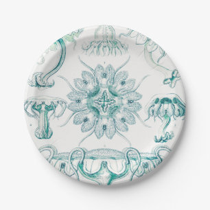 Assiettes En Carton Méduses, Discomedusae par Ernst Haeckel