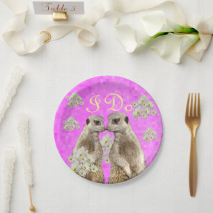 Assiettes En Carton Meerkats je fais le jour du mariage, Plaques de pa