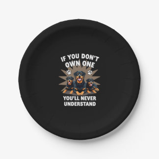 Assiettes En Carton Meilleur Art Rottweiler Pour Hommes Femmes Enfants
