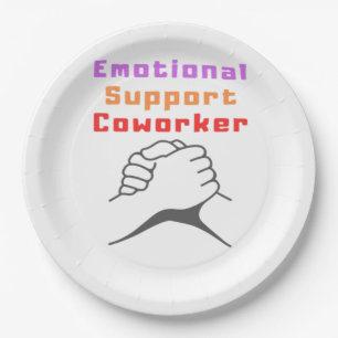 Assiettes En Carton Meilleur collaborateur d'aide émotionnelle