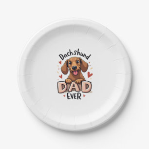 Assiettes En Carton Meilleur Dachshund Papa Jamais T Chemise