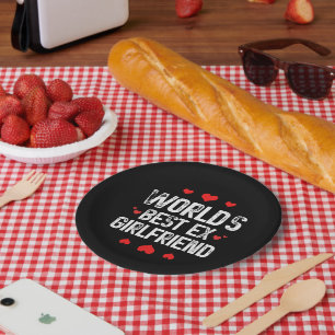 Assiettes En Carton Meilleur Ex Girlfriend du monde mignonne Cool de p