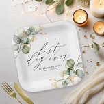 Assiettes En Carton Meilleur Jour jamais Gold Mariage<br><div class="desc">Préparez-vous à vous embarquer dans un voyage magique d'amour avec notre suite mariage époustouflante, conçue spécialement pour les amoureux de la nature ! Cette collection fabuleuse est l'ajout ultime à votre fête de jardin rêvée ou à la célébration enchanteresse sur le thème de la nature. Il comprend tout ce dont...</div>