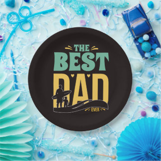 Assiettes En Carton Meilleur Papa du Monde