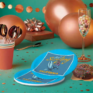 Assiettes En Carton Meilleur Surf En Californie Plaques Papier