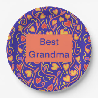 Assiettes En Carton Meilleure grand-mère