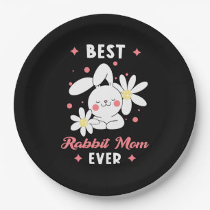 Assiettes En Carton Meilleure maman Rabbit jamais