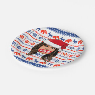 ASSIETTES EN CARTON MELANIA TRUMP
