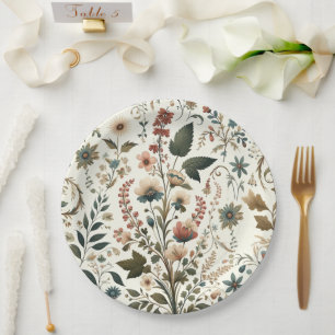Assiettes En Carton Melody Meadow