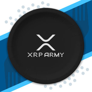 Assiettes En Carton Mème XRP Army Citation Hodl Crypto CryptoCurrency