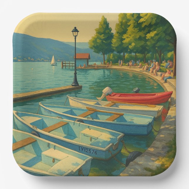 Assiettes En Carton Menthon Saint Bernard (Recto)