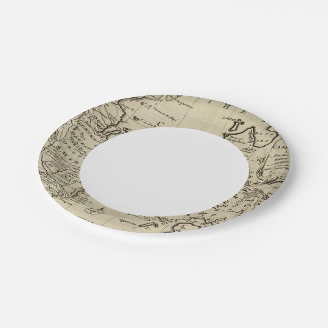 Assiettes En Carton Mer Caspienne (Angle)