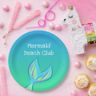 Assiettes En Carton Mermaid Beach Club