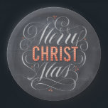 Assiettes En Carton Merry CHRISTmas Christian Chalkboard Calligraphie<br><div class="desc">Allumez son nom dans les lumières marquises et faites se souvenir pourquoi nous disons 'Joyeux NoëlCHRIST'. Cette conception est proposée en quelques variantes et vous pouvez les vérifier tous pour voir exactement quelle direction vous voulez prendre. Le lettrage professionnel par Ivan Angelic est montré en noir pour les arrière -...</div>
