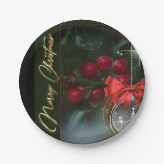 Assiettes En Carton Merry Christmas Paper Plates