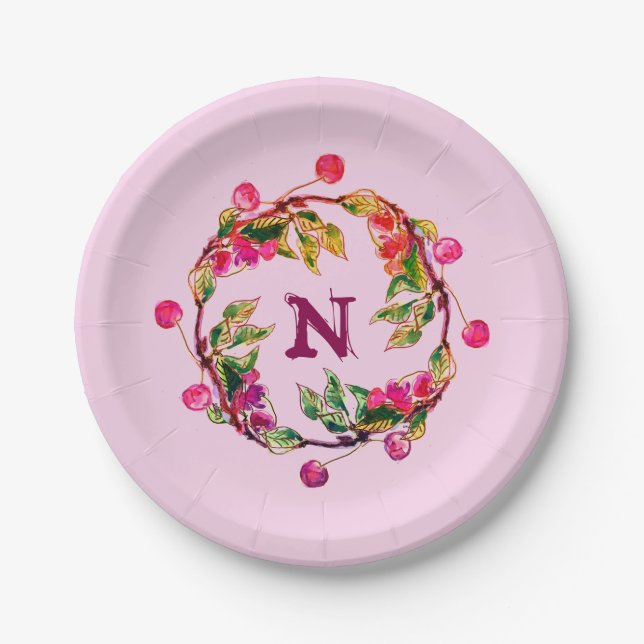 Assiettes En Carton Merry Wreath par Linandara Plate (Devant)