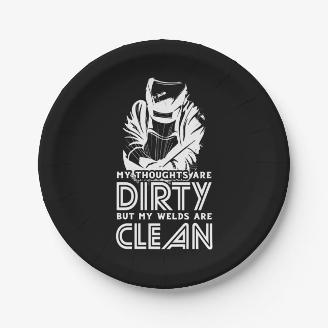 Assiettes En Carton Mes soudures sont propres (Devant)