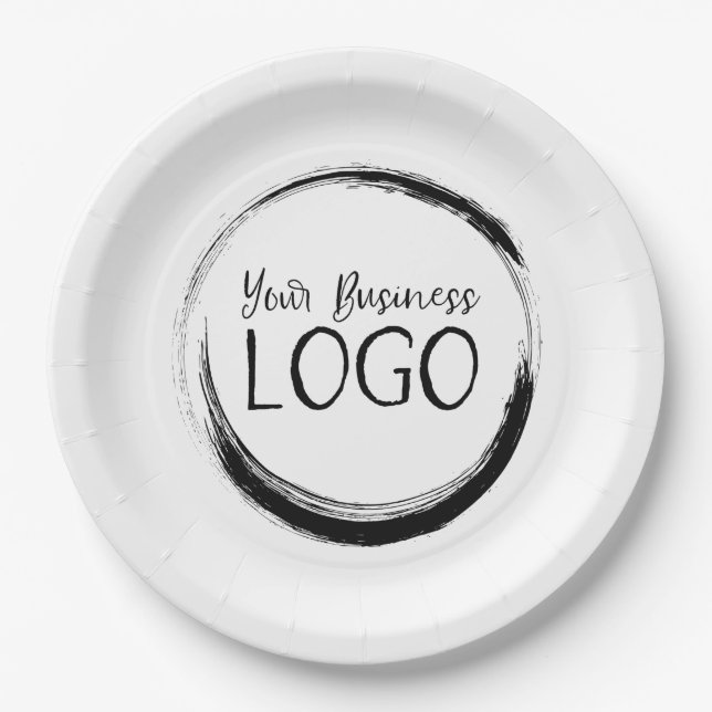 Assiettes En Carton Mettre mon logo sur un (Devant)
