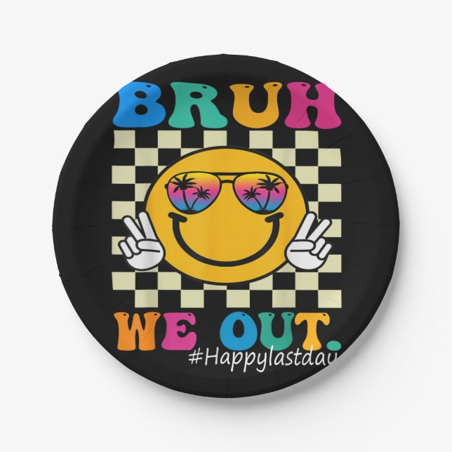 Assiettes En Carton Mignonne fin de l'année scolaire Professeur été Br (Devant)