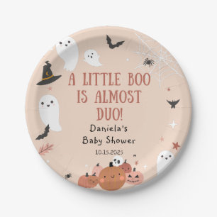 Assiettes En Carton Mignonne Un Petit Baby shower D'Halloween Boo