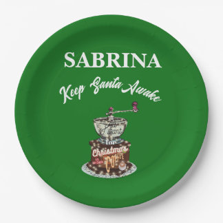 Assiettes En Carton Mikitiez café noël citation caféine mignonne