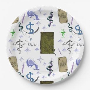 Assiettes En Carton Mikitiez serpent serpent magie sorcière