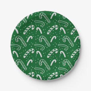 Assiettes En Carton Minimal Classic Festive Sucres de canne verts