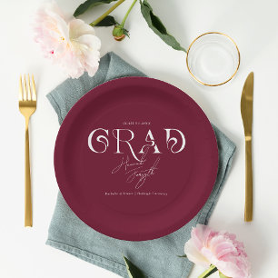 Assiettes En Carton Minimaliste moderne de Bourgogne Graduation Part