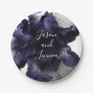 Assiettes En Carton Minimaliste violet foncé Radiant Diaphane moderne