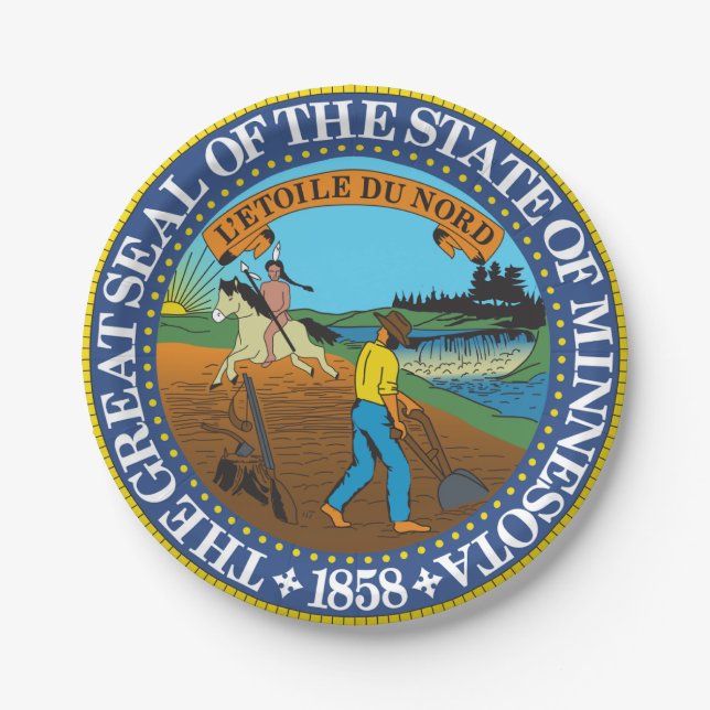 Assiettes En Carton Minnesota (Devant)