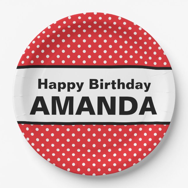 Assiettes En Carton Minnie Mouse a inspiré le nom de coutume de (Devant)