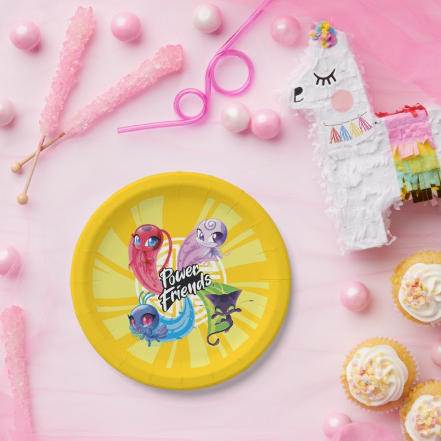Assiettes En Carton Miraculaires Kwamis Power Friends (Fête)