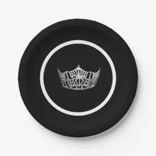 Assiettes En Carton Miss America Crown Pageant Party Plaque papier