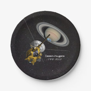 Assiettes En Carton Mission Cassini Huygens vers Saturne