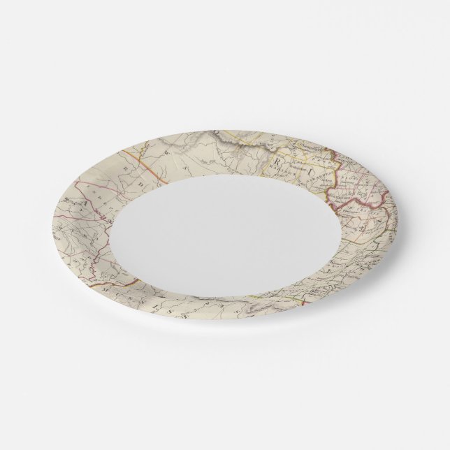 Assiettes En Carton Missouri, Ill, Ky, Tenn, Ala, Miss, Ark (Angle)