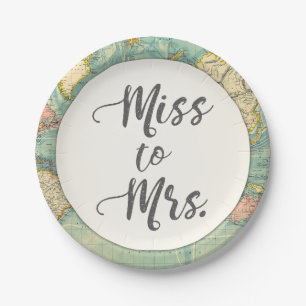 Assiettes En Carton Mlle aux plaques à papier de Fête de la mariée de