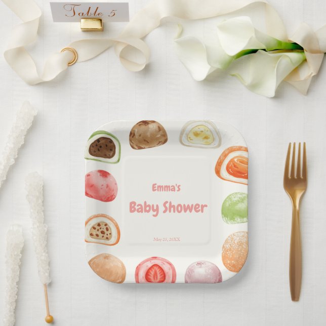 Assiettes En Carton Mochi-sweet and full of love! (Mariage)