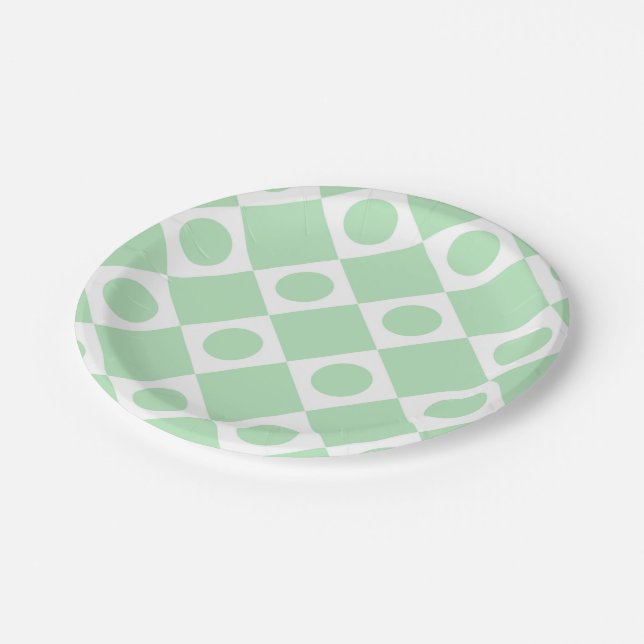 Assiettes En Carton Mod Retro 60's (Angle)