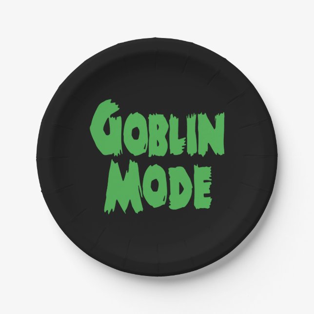 ASSIETTES EN CARTON MODE GOBLIN (Devant)