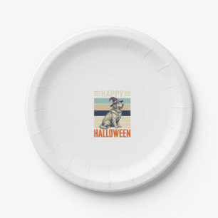 Assiettes En Carton Modèle de chemise vintage Joyeux Halloween Chapeau