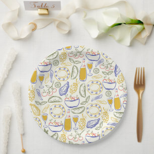 Assiettes En Carton Modèle de cuisine italienne 