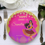 Assiettes En Carton Modèle de fête d'anniversaire des filles de Bollyw<br><div class="desc">Indian Bollywood filles fête d'anniversaire éditable modèle imprimé plaques de papier personnalisées de la table de fête,  mignonne indienne fille pose de danse pour les plaques de fête d'anniversaire à thème indien</div>
