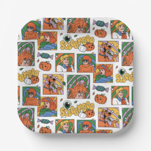 Assiettes En Carton Modèle de photos de Halloween de Scooby-Doo