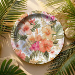 Assiettes En Carton Modèle floral hawaïen coloré ID1092<br><div class="desc">Servez le dîner à 16ème anniversaire invités avec ce fun tropical, plaque de papier, ou transférer le beau motif à d'autres produits Zazzle pour votre événement. Les fleurs colorées d'hibiscus dans une gamme de couleurs estivales, de la pêche douce et de l'abricot au rose rosé chaud, seront un succès. Recherchez...</div>